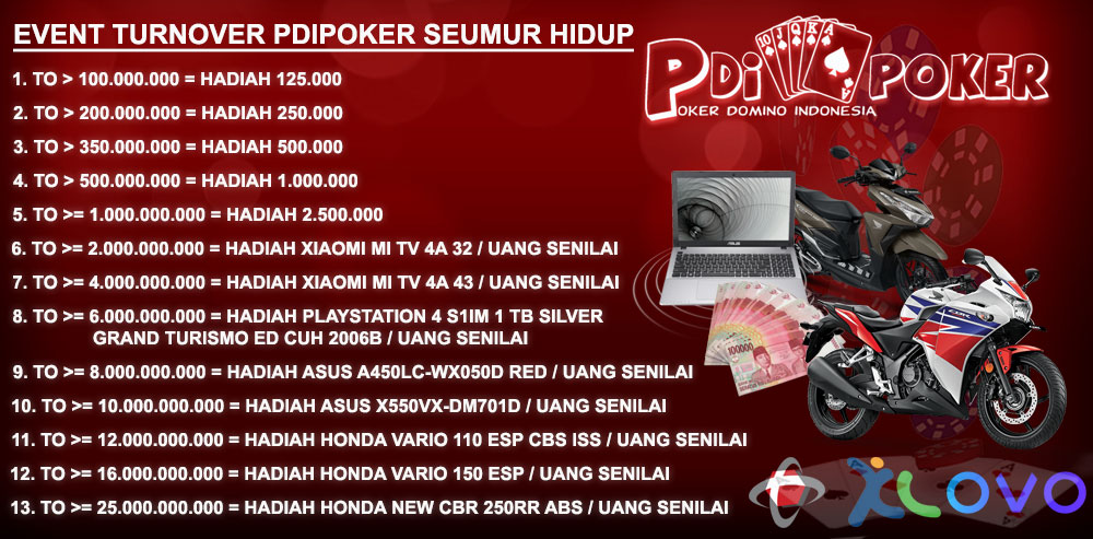 Promo Bonus Turnover Bulanan Pdipoker